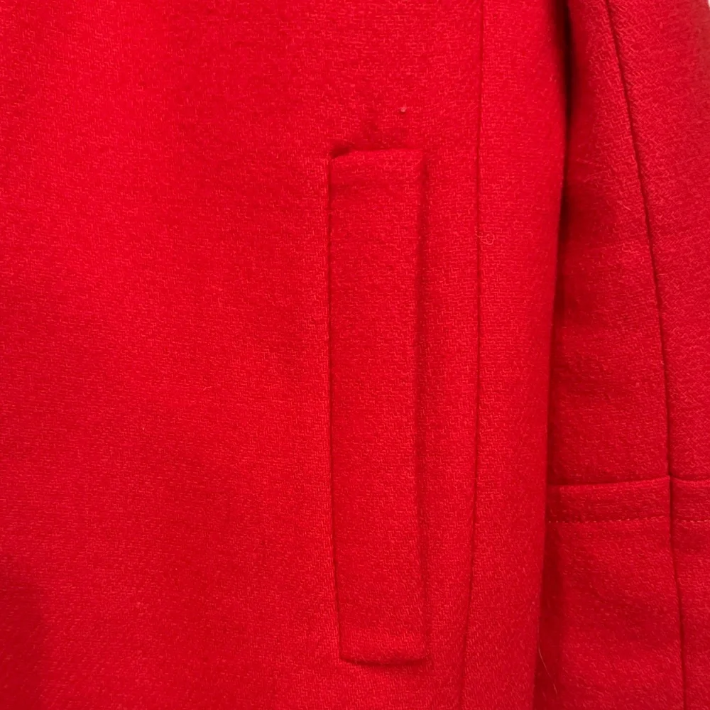 ❤️ J. Crew Women's Red Coat, Beautiful Wool, Size 12, Excellent!! - Picture 4 of 6